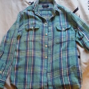 Polo by Ralph Lauren Green Plaid Button Down Shirt